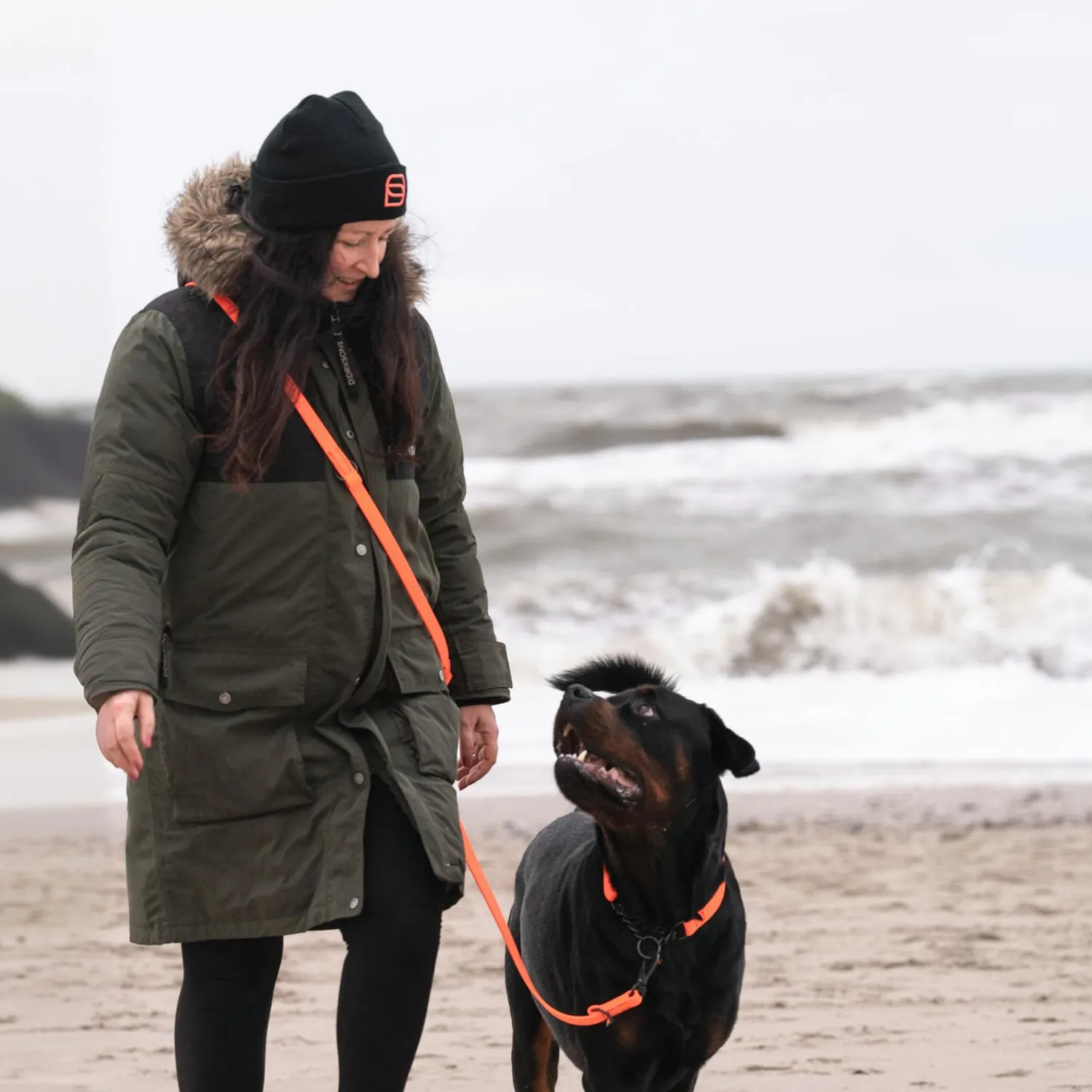Herm Sprenger Beanie Muts Zwart Dubbellaags