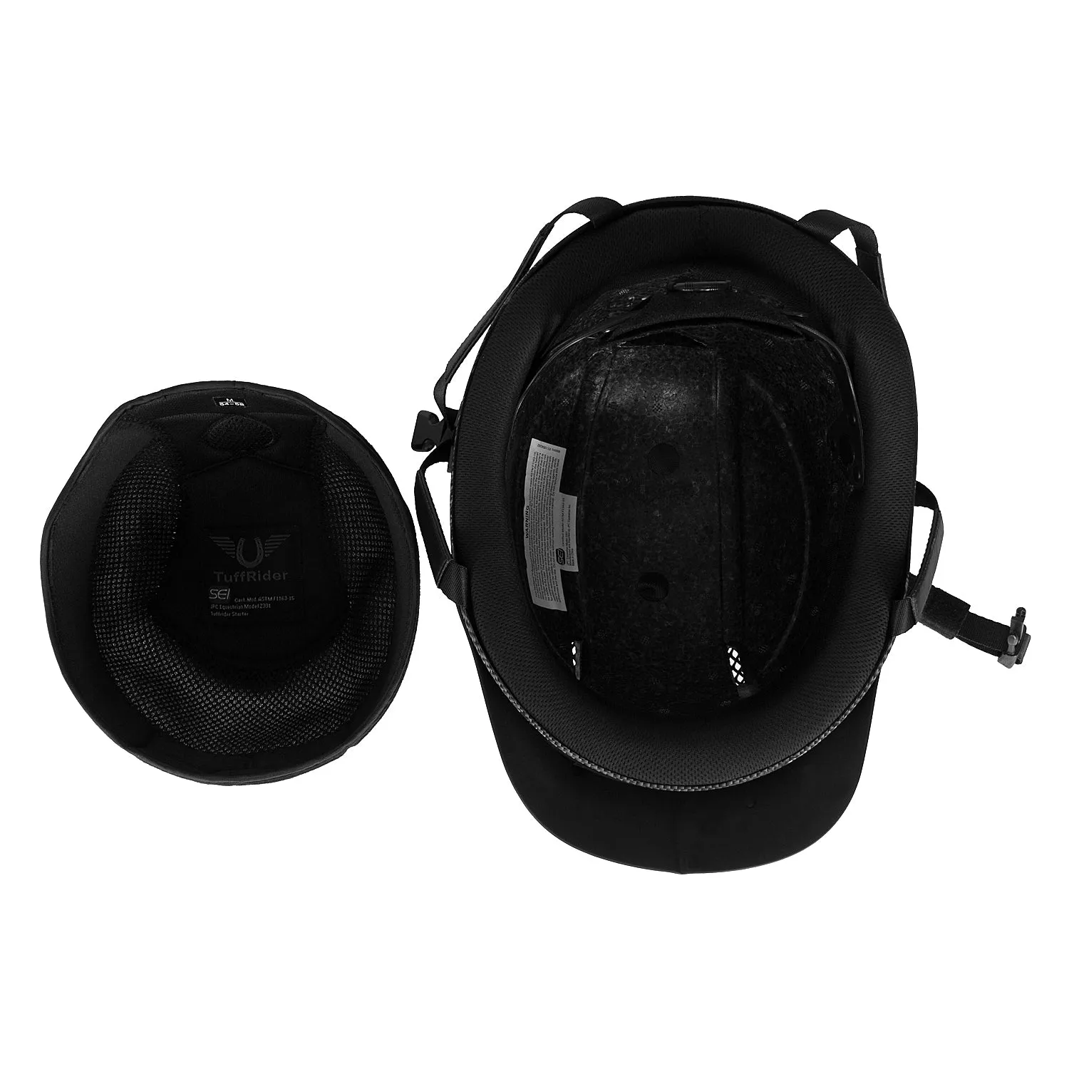 TuffRider Starter Carbon cap zwart S ventilatie