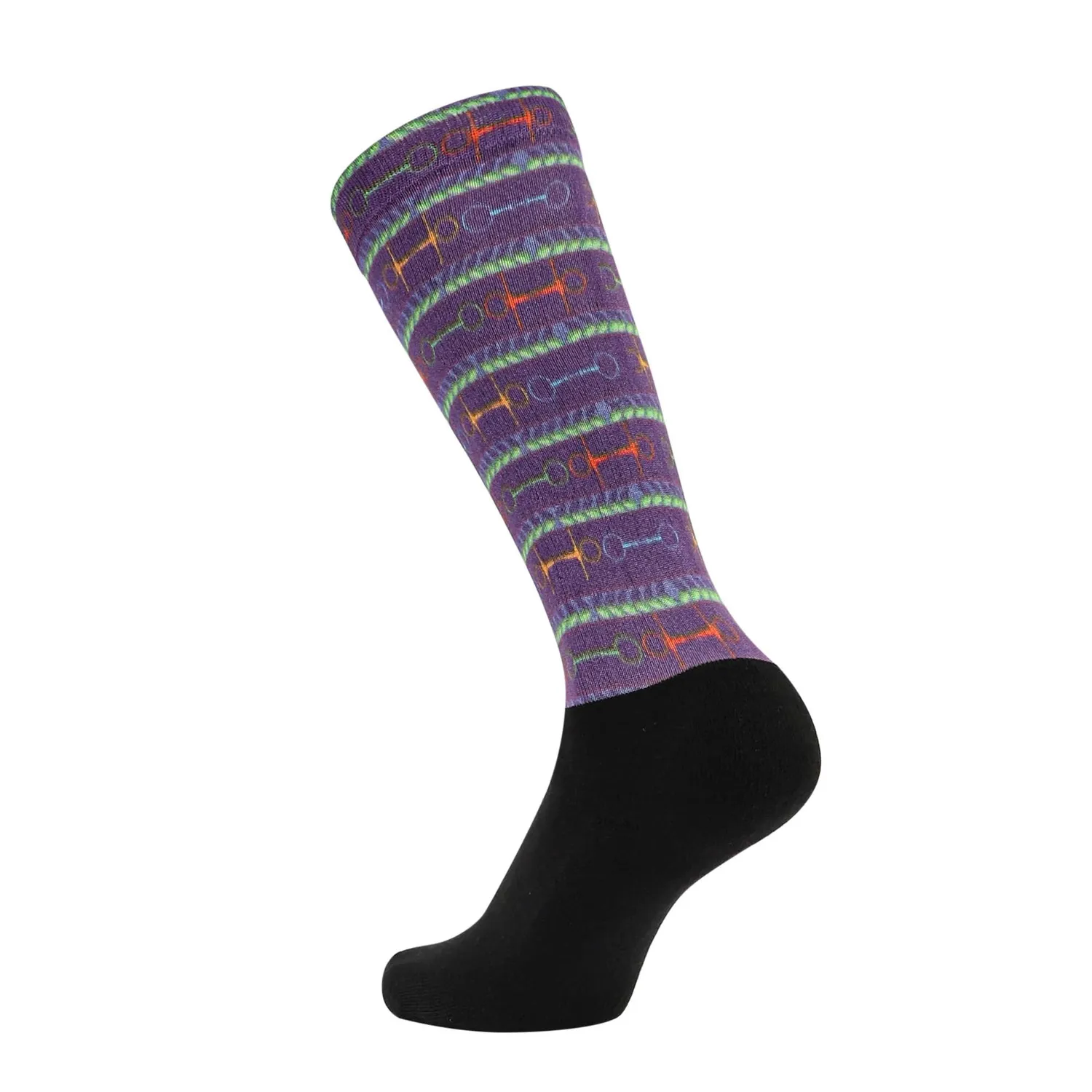 Equine Couture OTC rijsokken kind neon bits
