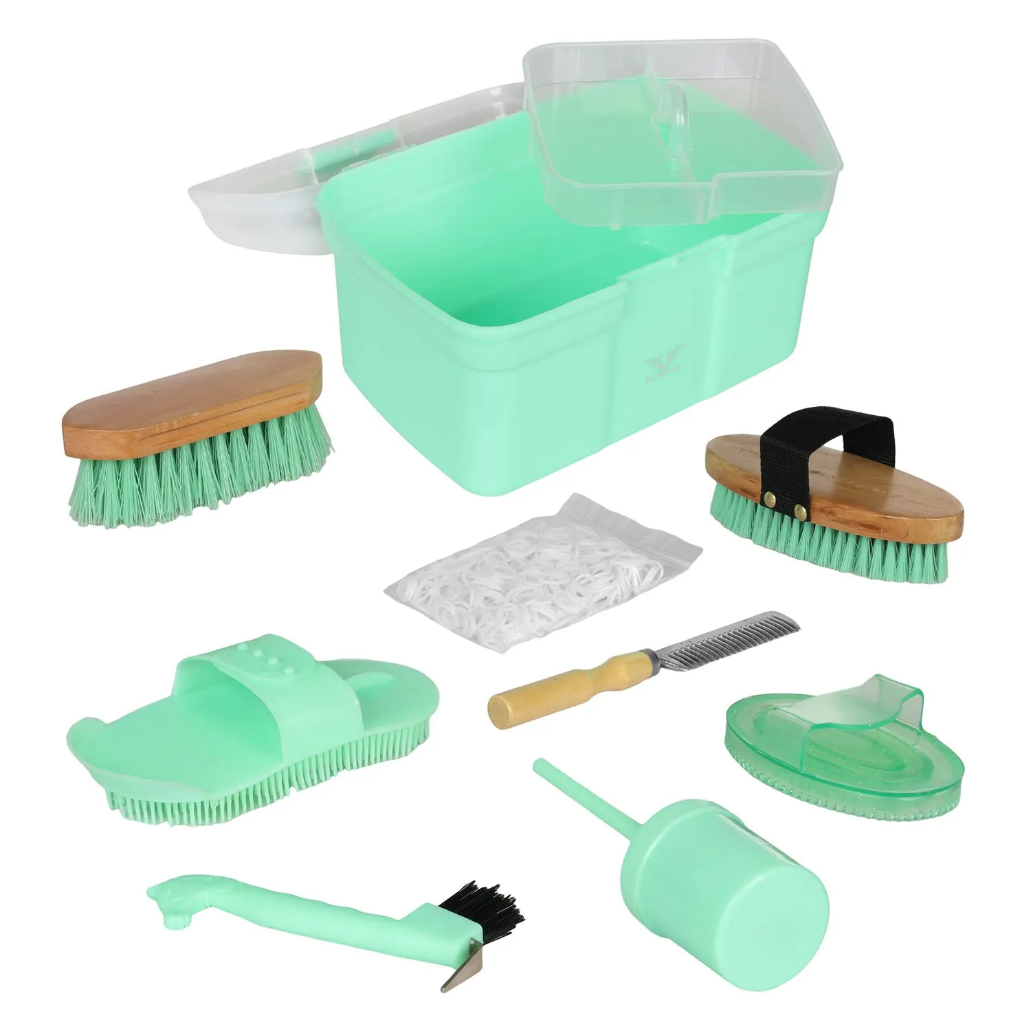 TuffRider Ultimate Groom Box poetsset 8-delig roze