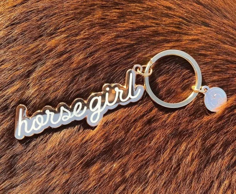 Dapplebay Horse Girl sleutelhanger paardenmotief