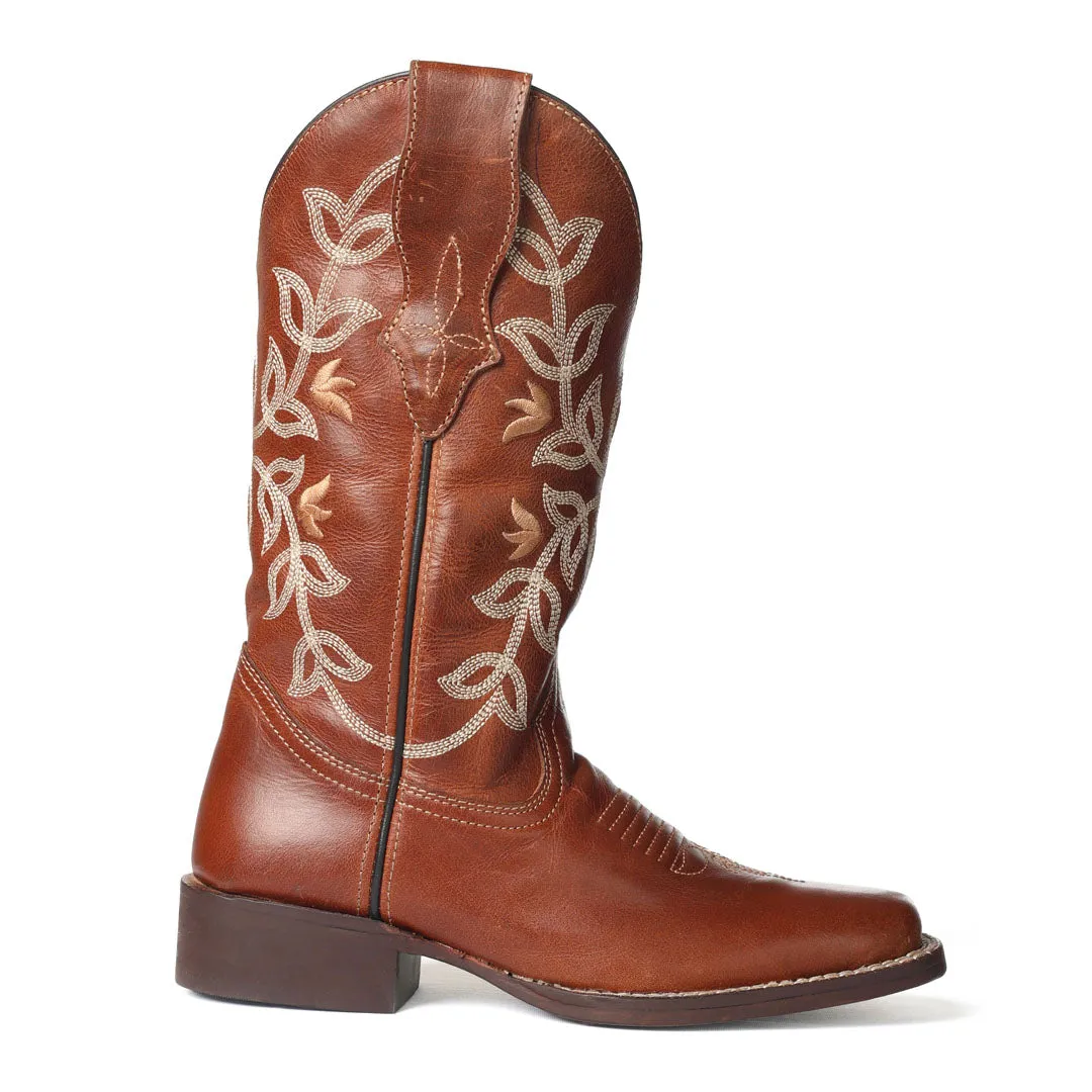 TuffRider Tess westernlaarzen dames cognac leer