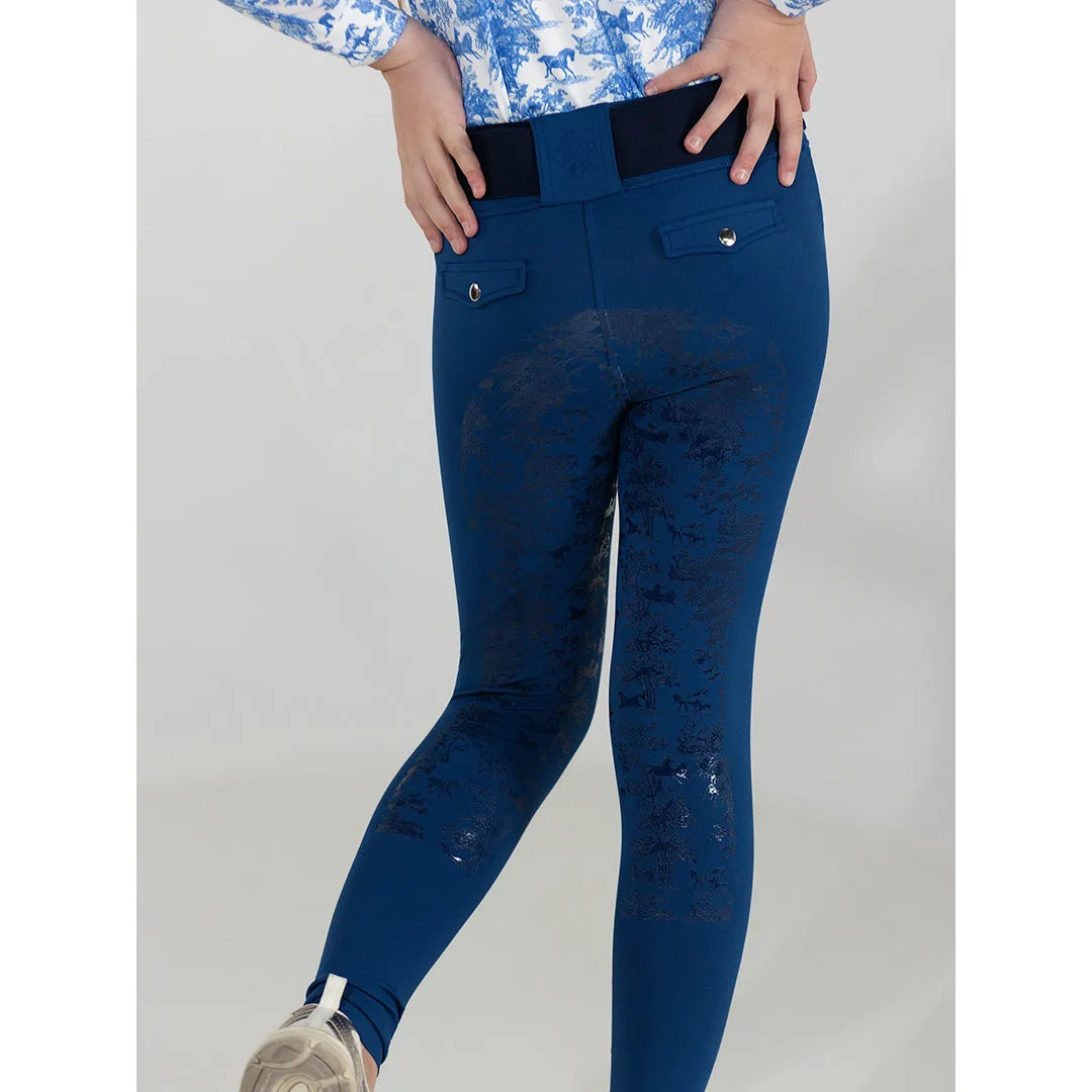 Dapplebay Kids Toile Essential rijlegging navy full seat