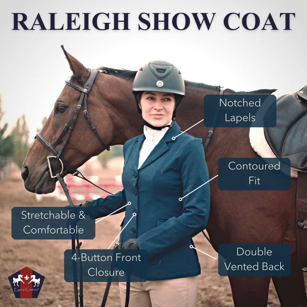 Equine Couture Raleigh dames wedstrijdjasje navy stretch