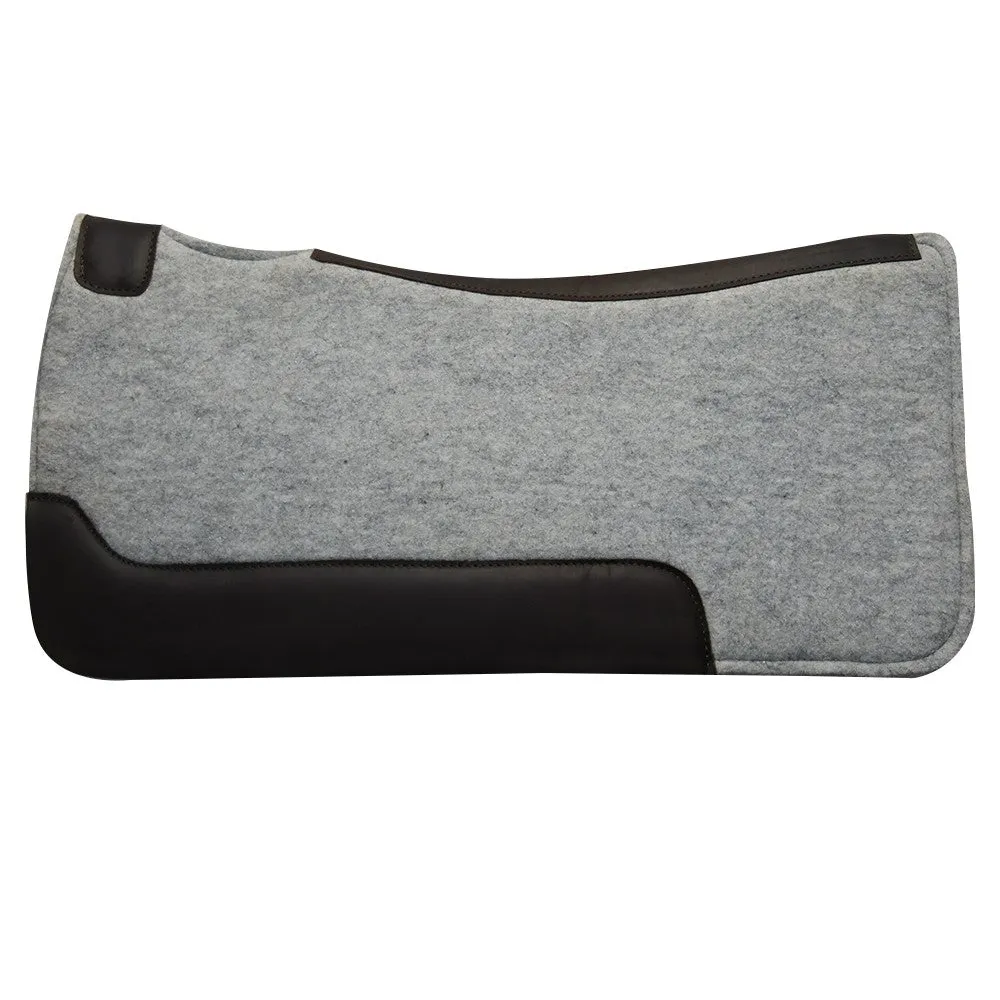 TuffRider western zadelpad grijs vilt 32x32 inch