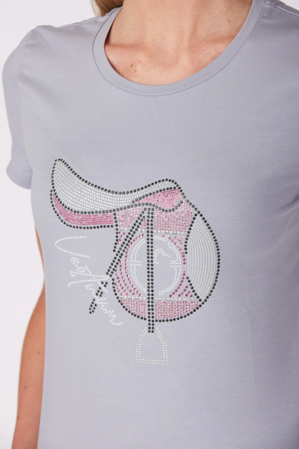 Vestrum Okinawa dames t-shirt strass zadel