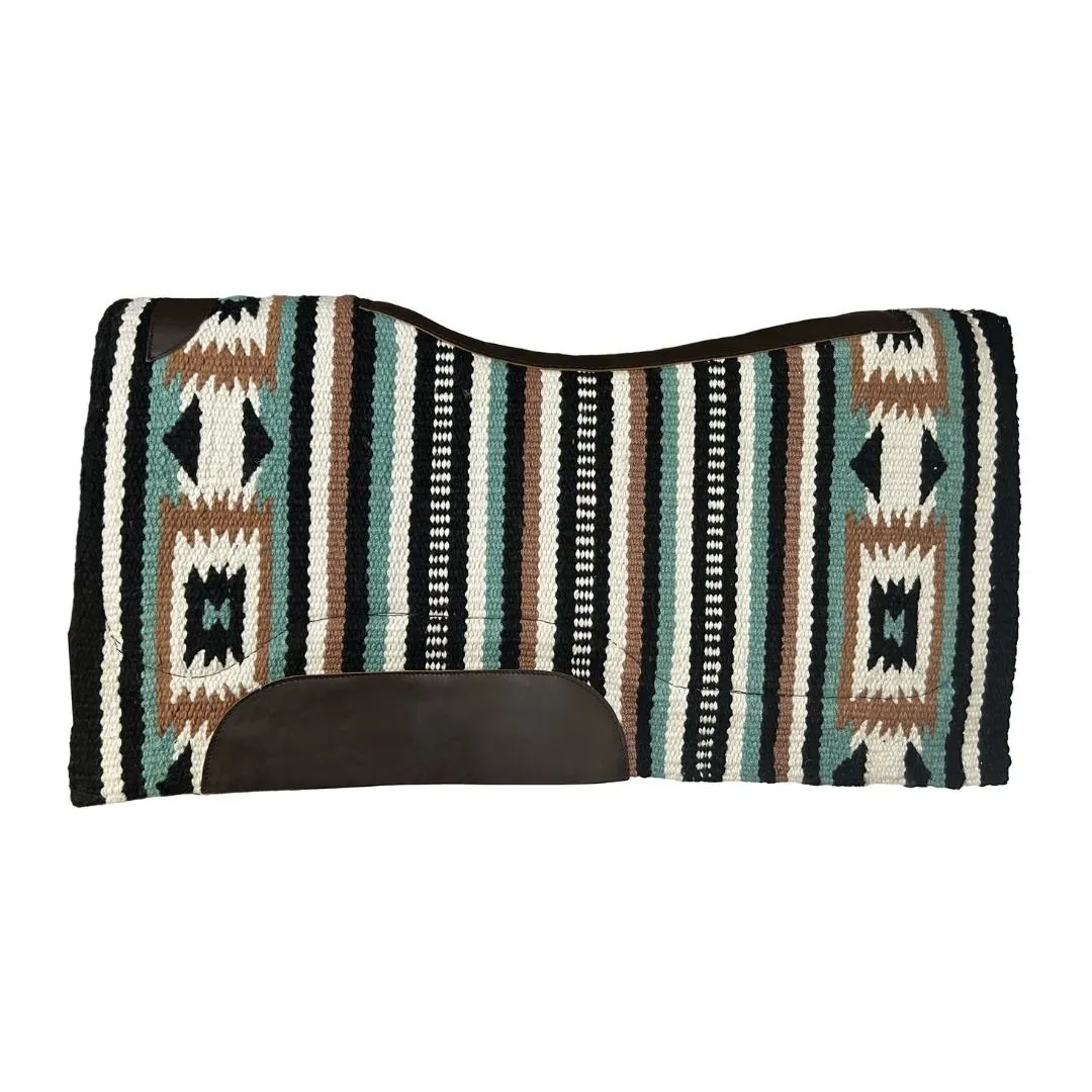 TuffRider Mossy Trail Stripe western zadeldek multi wol 34x36