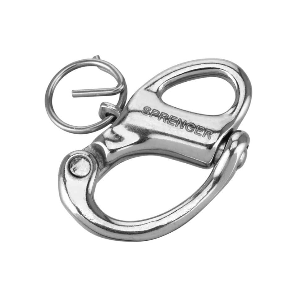 Herm Sprenger paniekhaak rvs 35 mm met oog