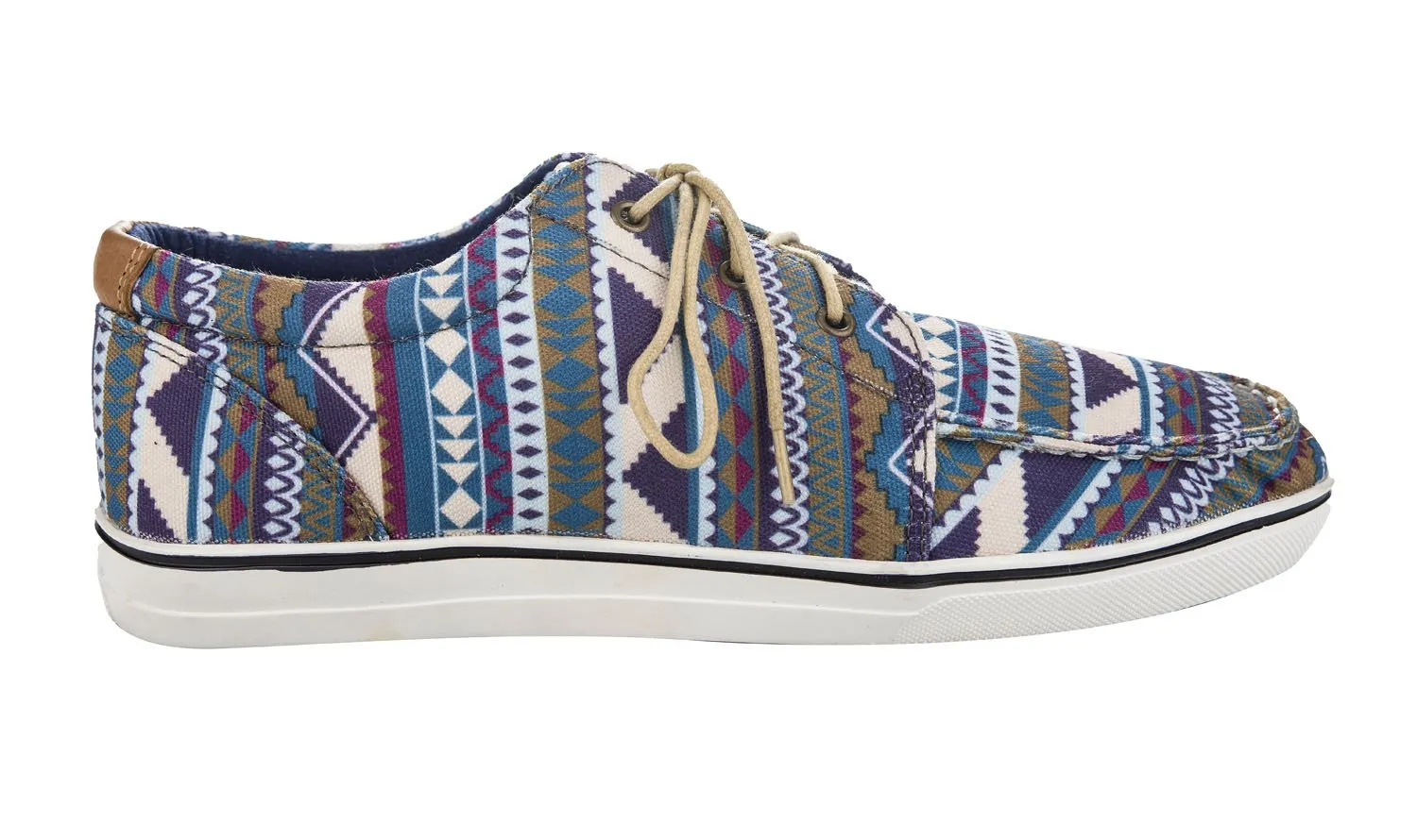 TuffRider Graphix sneakers teal pyramids maat 8 canvas