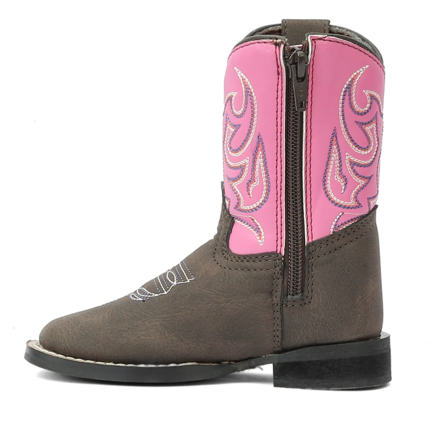 TuffRider Voyageurs peuter westernlaars mocha pink vierkant
