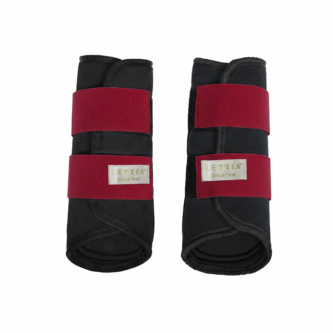 Lettia Shadow Brush Boots peesbeschermers roze paard