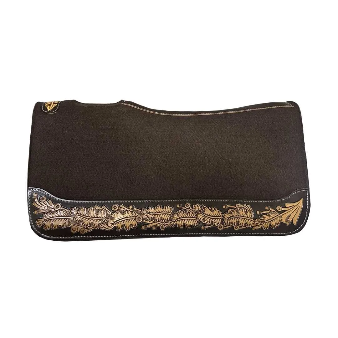 TuffRider Imperial Gold westernpad vilt bruin 32x32