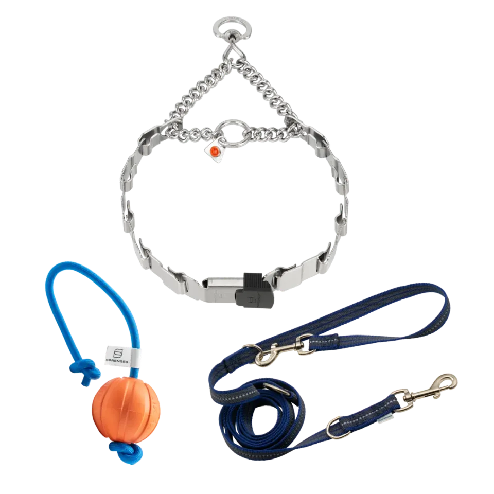 HS Sprenger NeckTech hondenset halsband riem bal