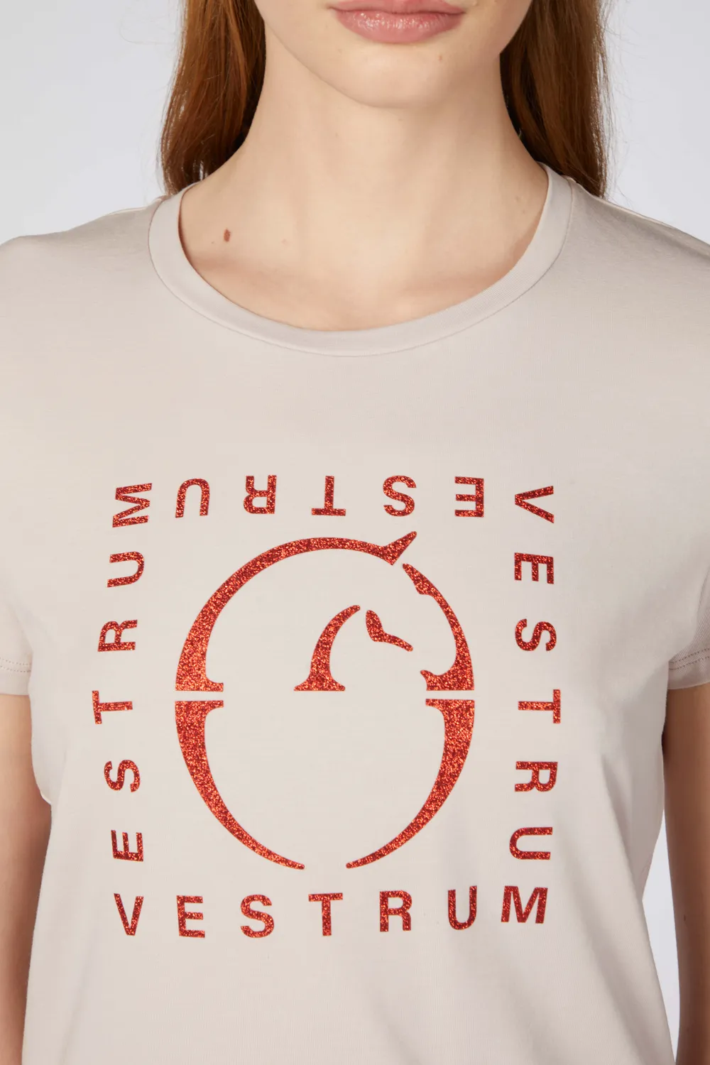 Vestrum Naeba T-shirt dames dusty pink katoen