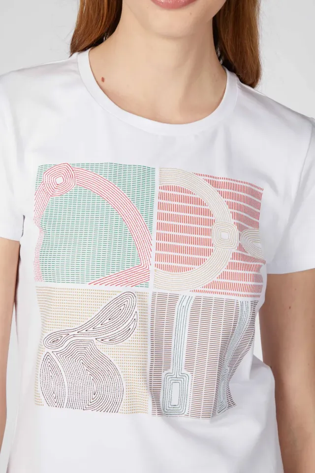 Vestrum La Thuile T-shirt dames katoen paardenprint