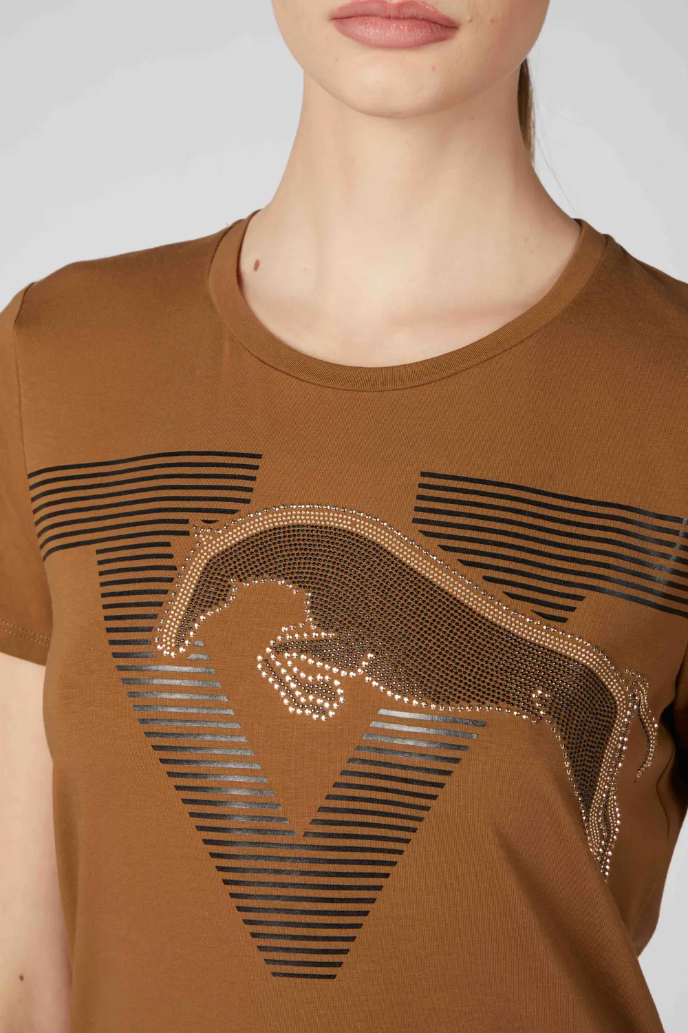 Vestrum Interlaken t-shirt dames katoen paardenprint