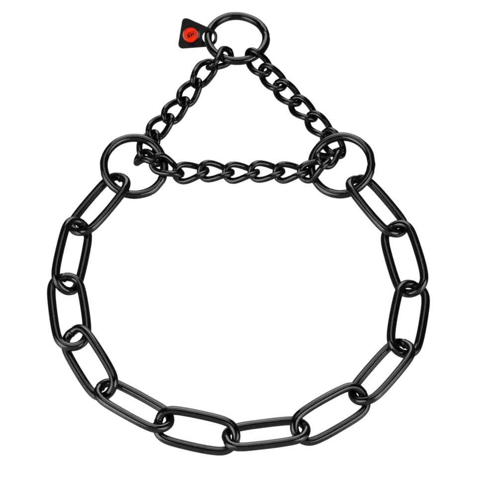Herm Sprenger Halsketting Trekbegrenzing Hond 4,0 mm Zwart RVS