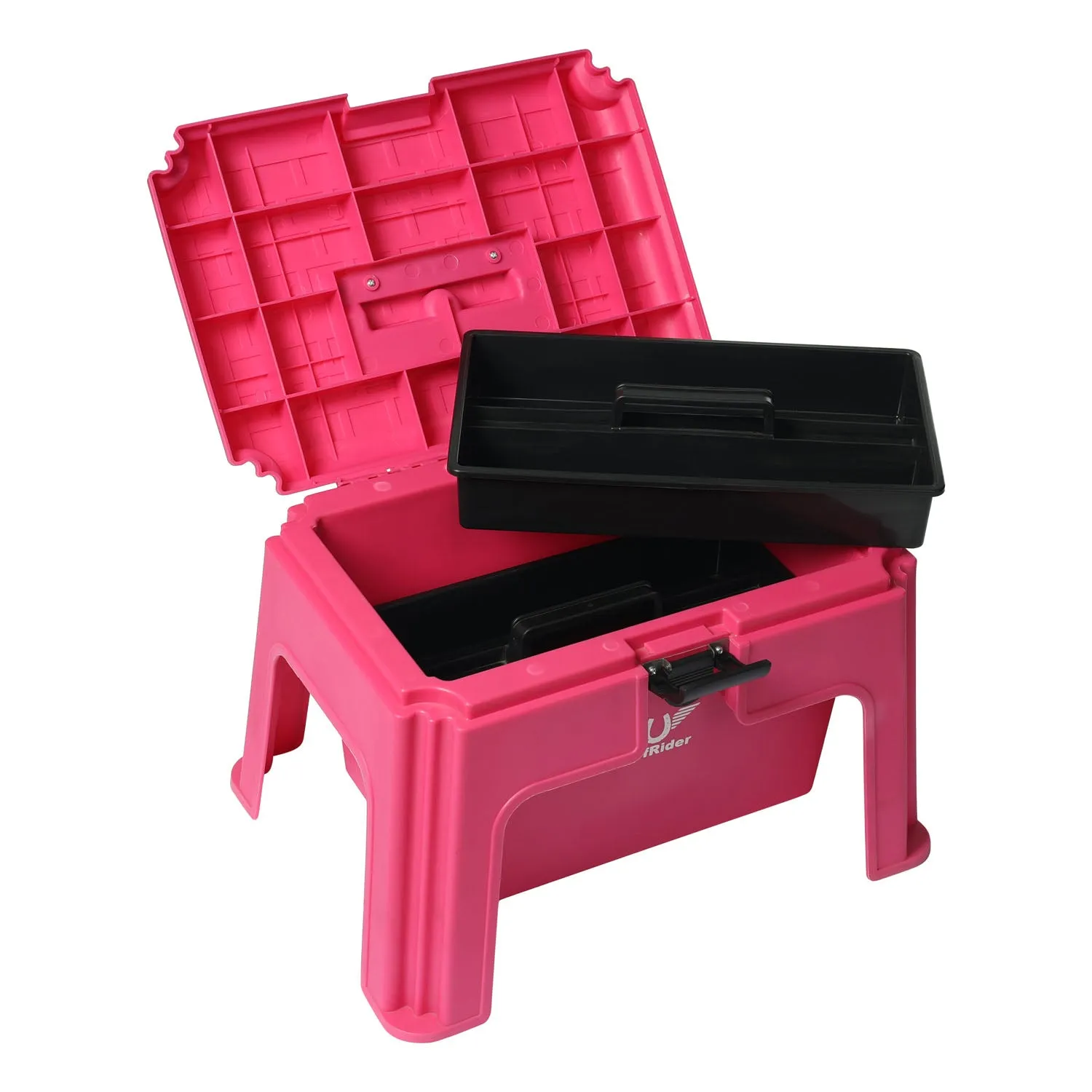 TuffRider Super poetsbox grijs met kruk