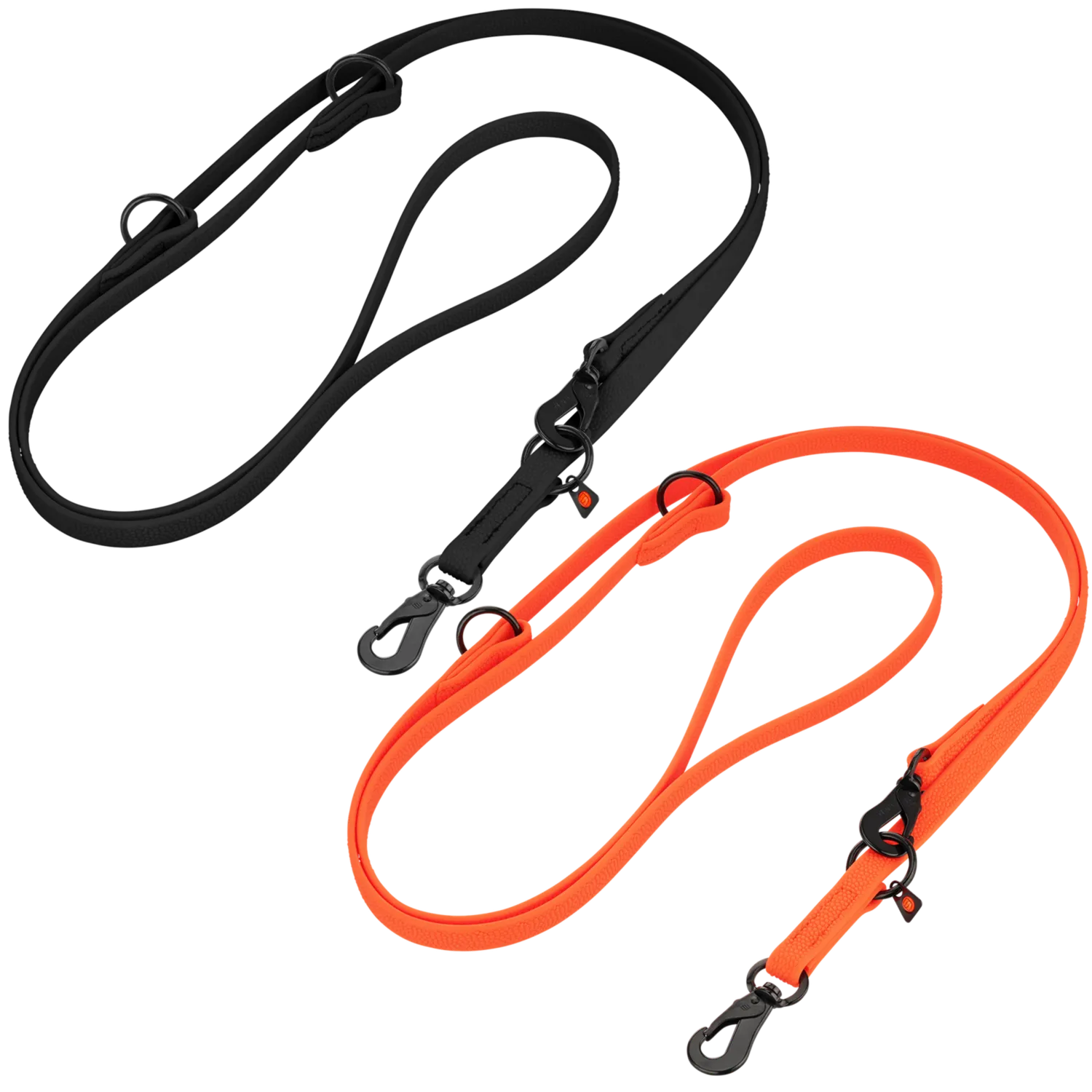 Herm Sprenger Footballgrip BioThane hondenlijn zwart 2,5 m