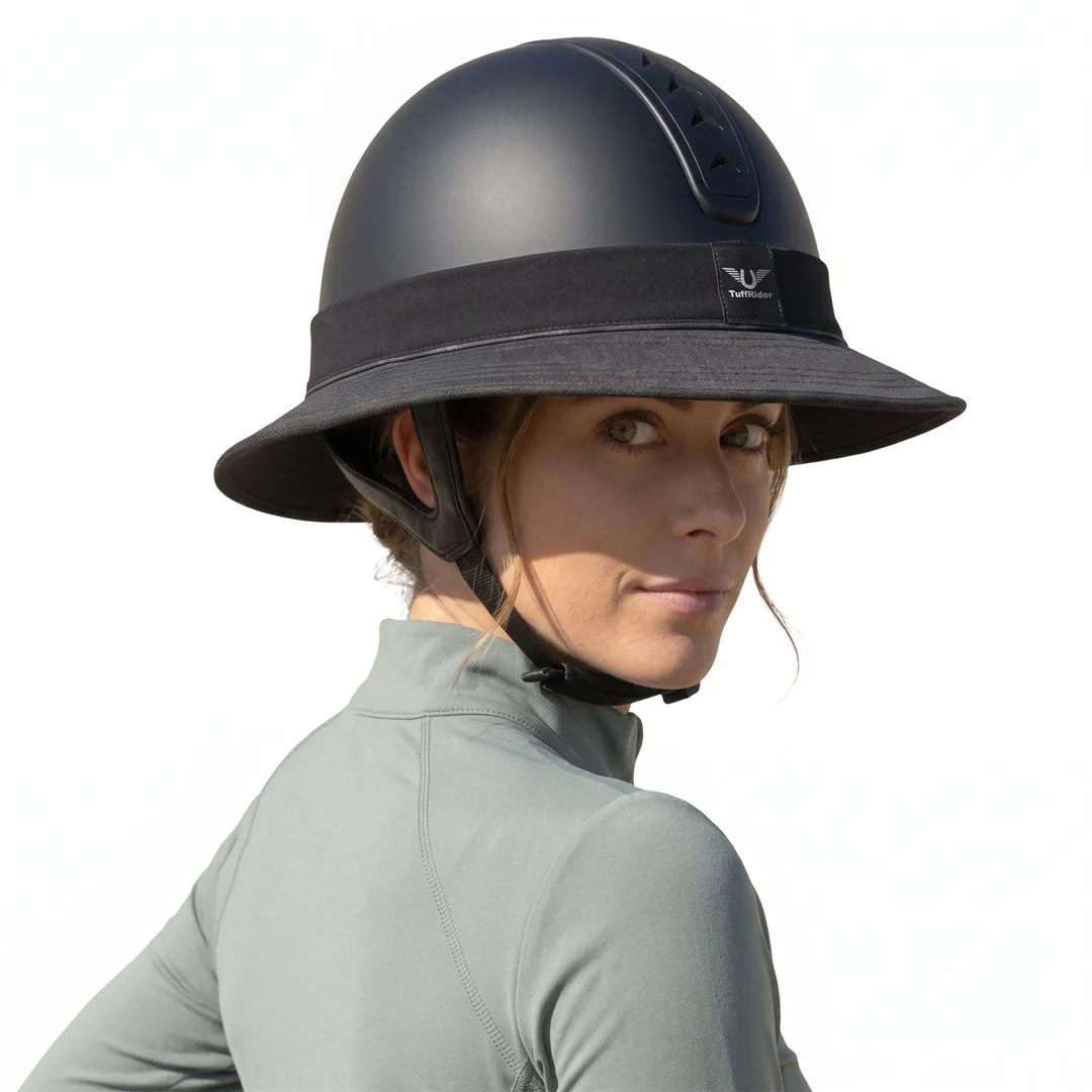 TuffRider 360 Sun Protection cap zonneklep zwart STD
