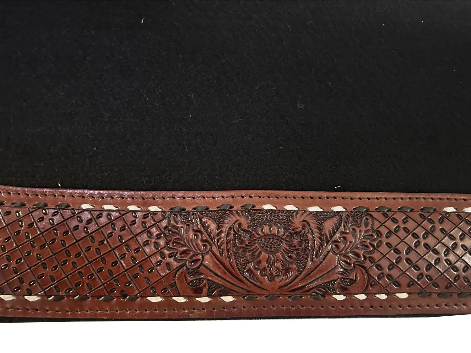TuffRider Grand Floral western zadelpad 32x32 zwart