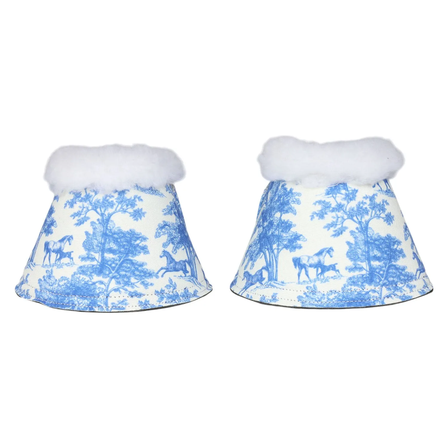 Dapplebay Equestrian Toile springschoenen blauw wit paar