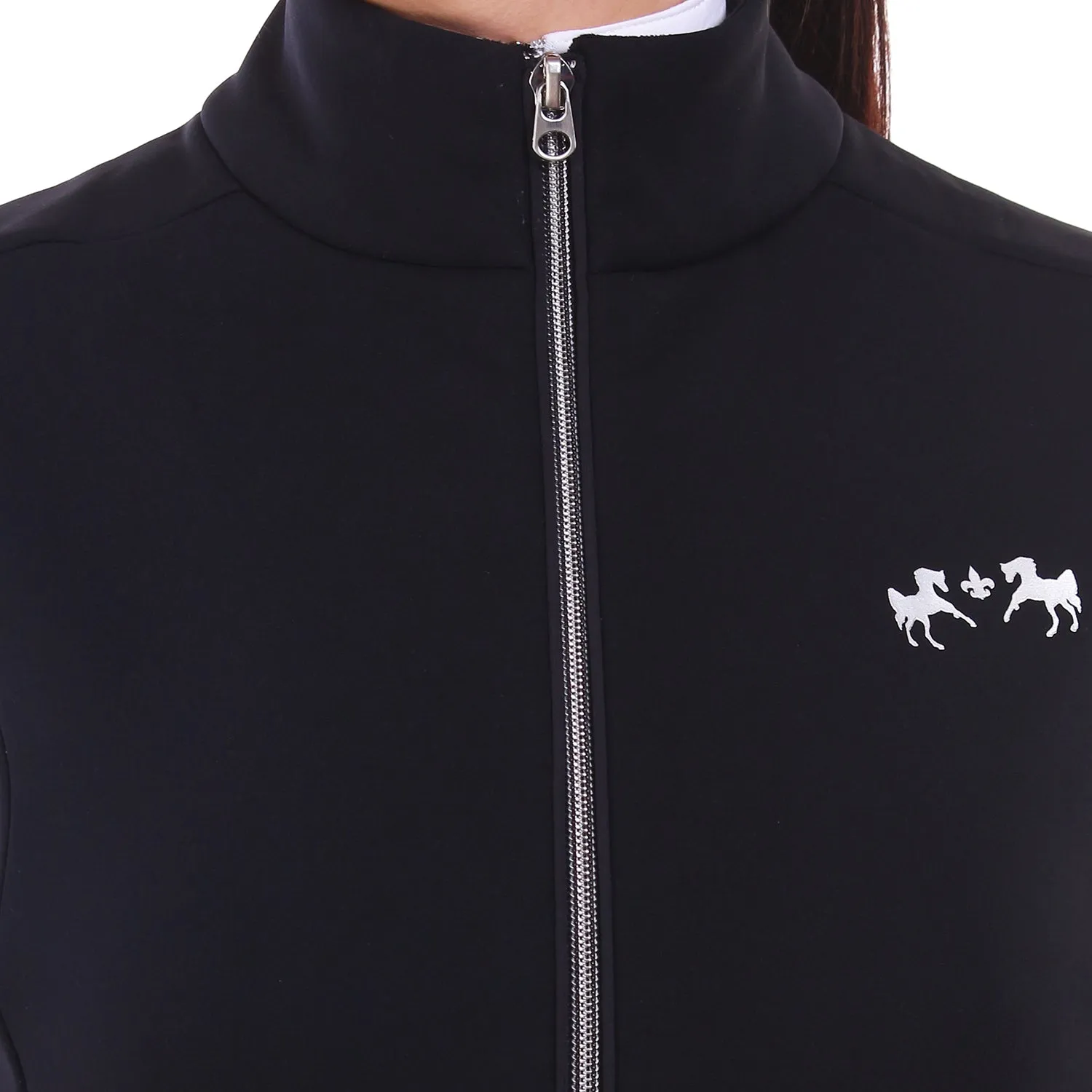Equine Couture Techno Ladies bodywarmer zwart stretch