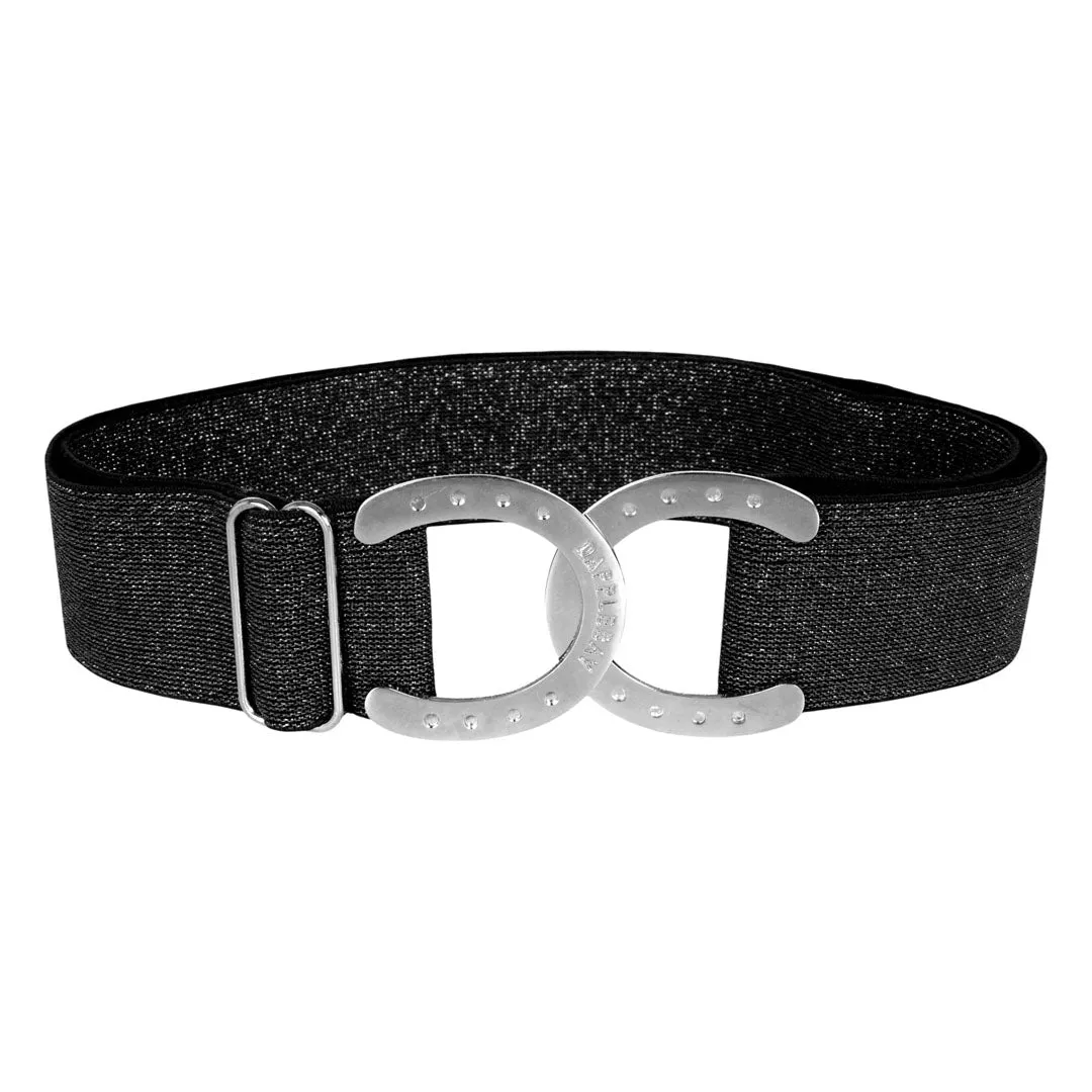 Dapplebay Glitter riem navy/goud elastisch verstelbaar
