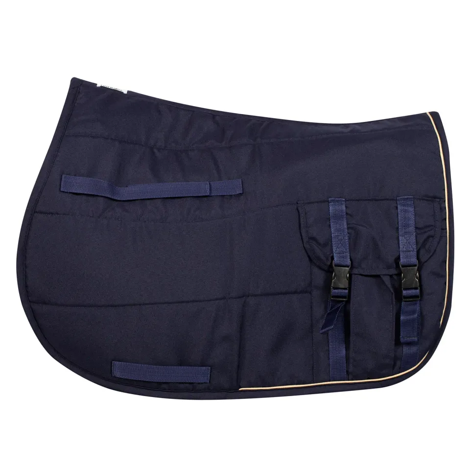 TuffRider Trail zadelpad navy met zakken