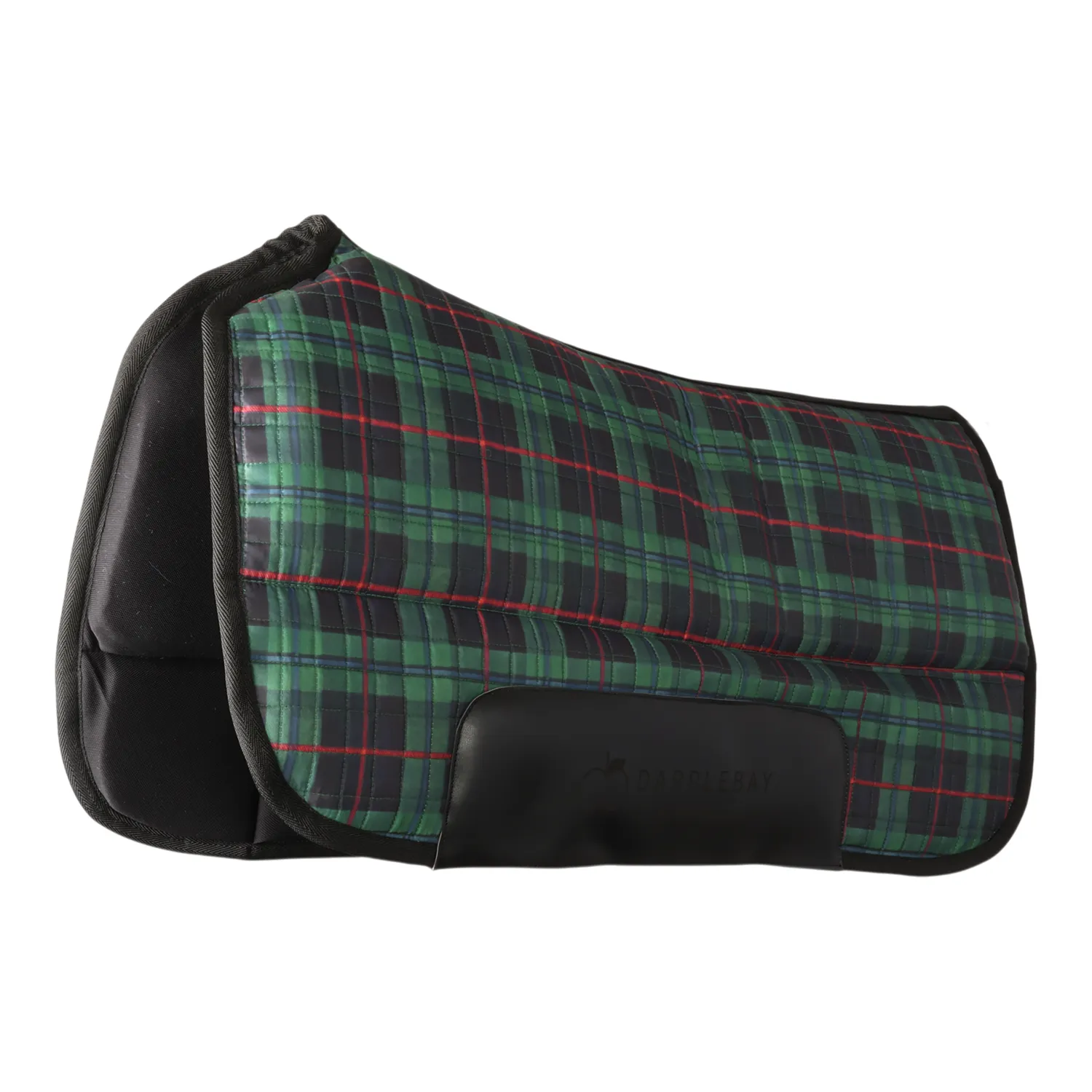 Dapplebay Holiday Plaid western zadelpad groen ruit