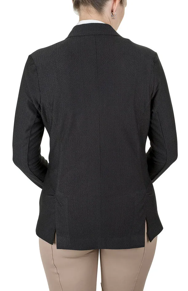 Equine Couture EquiVent 4-Snap wedstrijdjas zwart