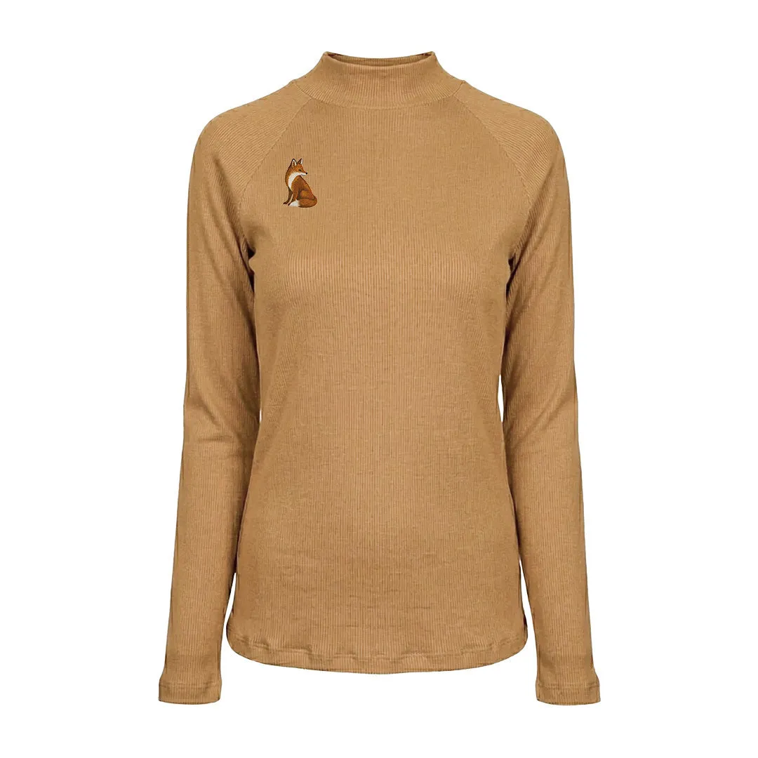 Dapplebay Heirloom Camel coltrui geribd borduursel