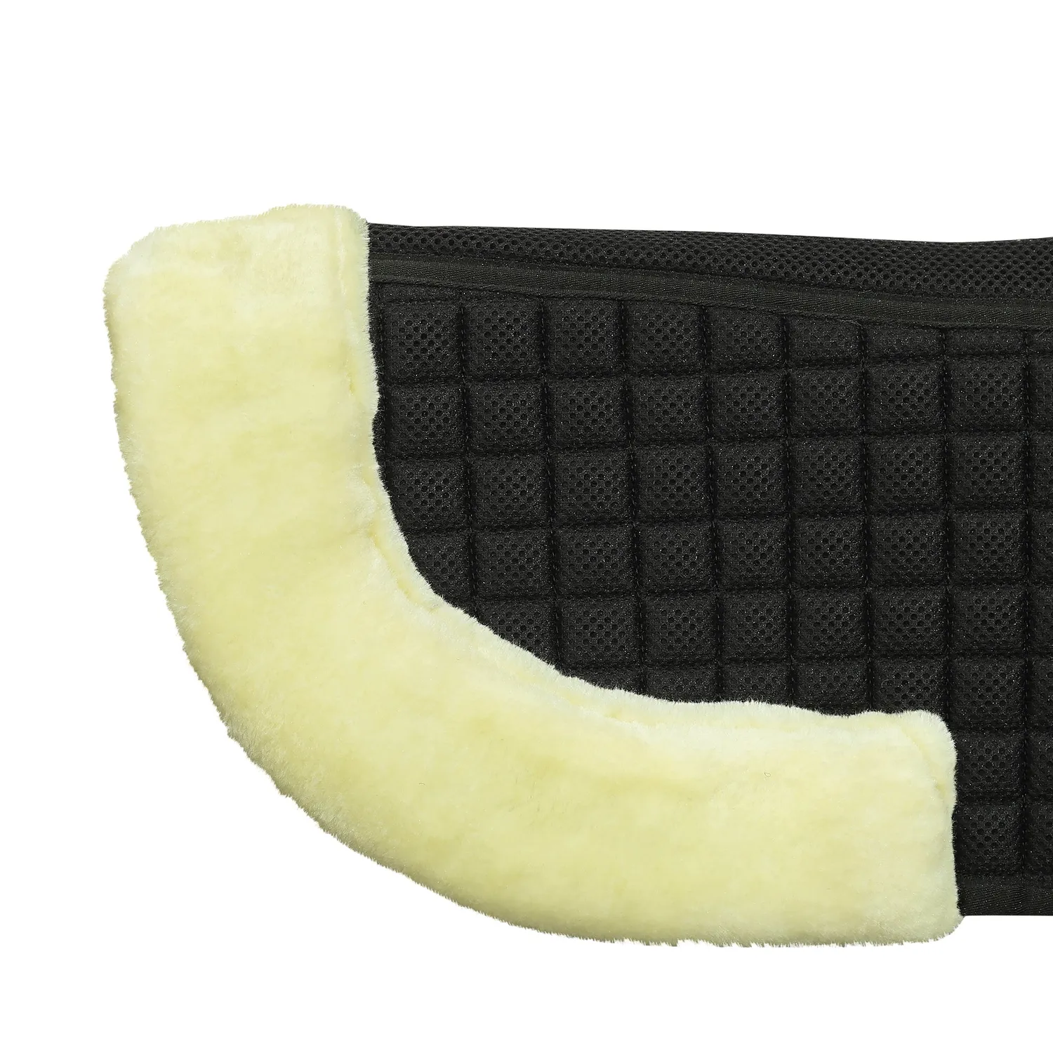 Lettia Coolmax Sherpa halve pad STD Black White quilt