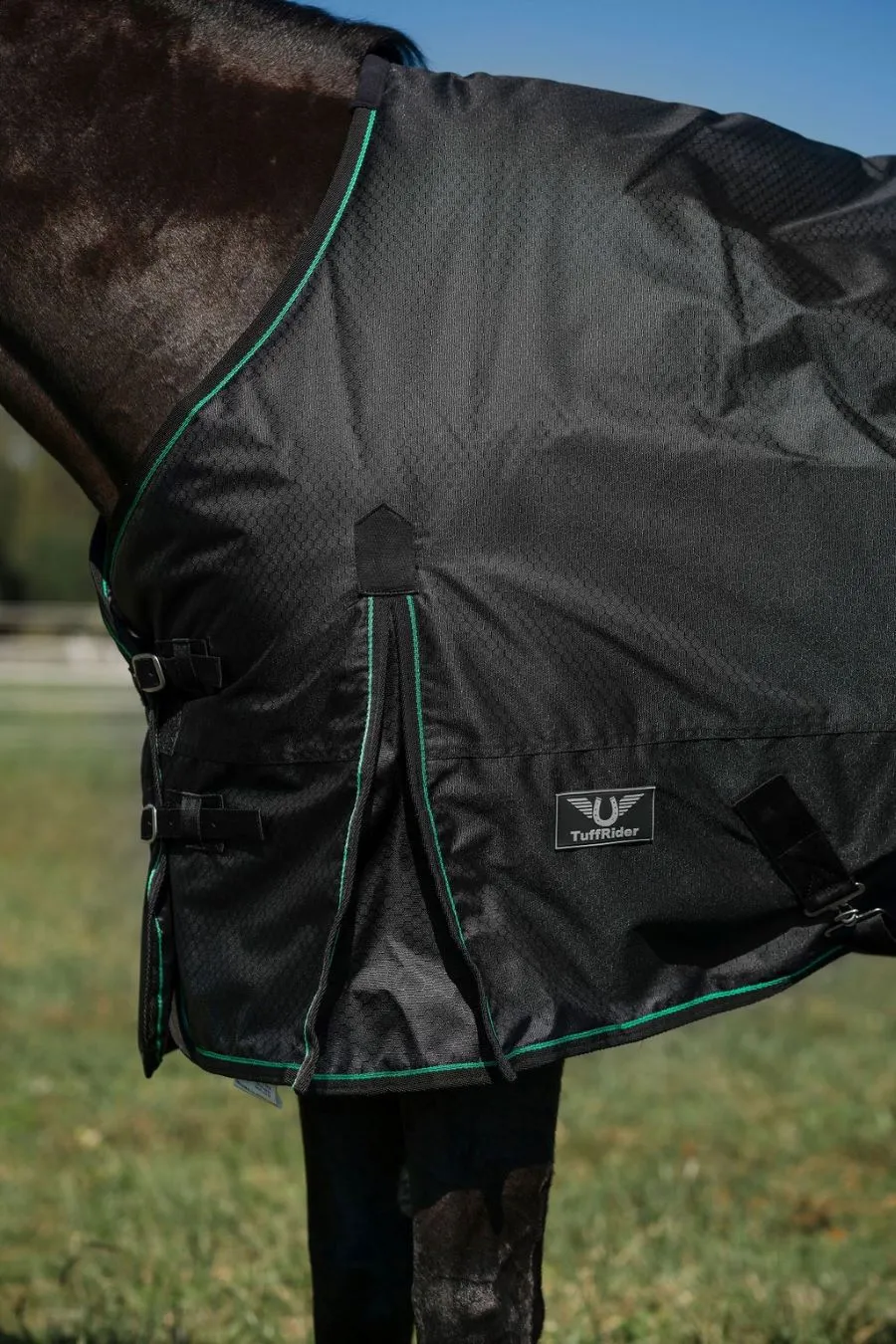 TuffRider Comfy winterdeken 200 gram zwart waterdicht