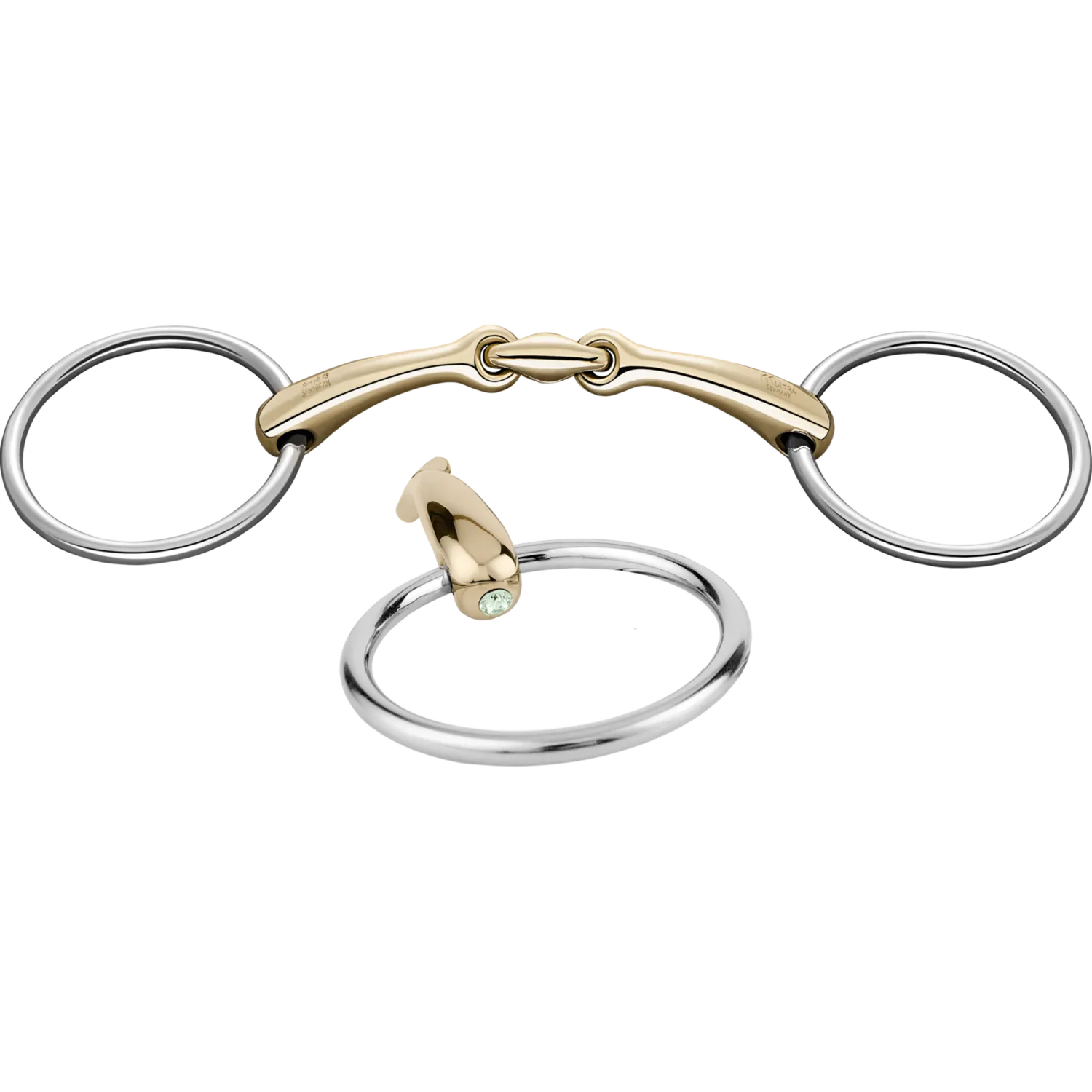 Herm Sprenger Dynamic RS watertrens 16mm crystal 125mm