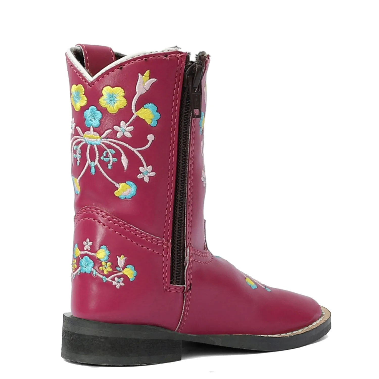 TuffRider Floral Cowgirl westernlaars peuter hot pink bloemen