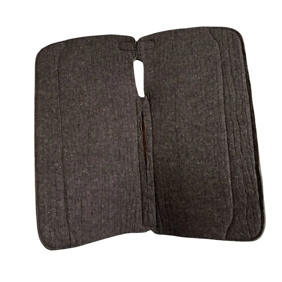TuffRider Synchrony zadelpad grijs 32x32 wol vilt