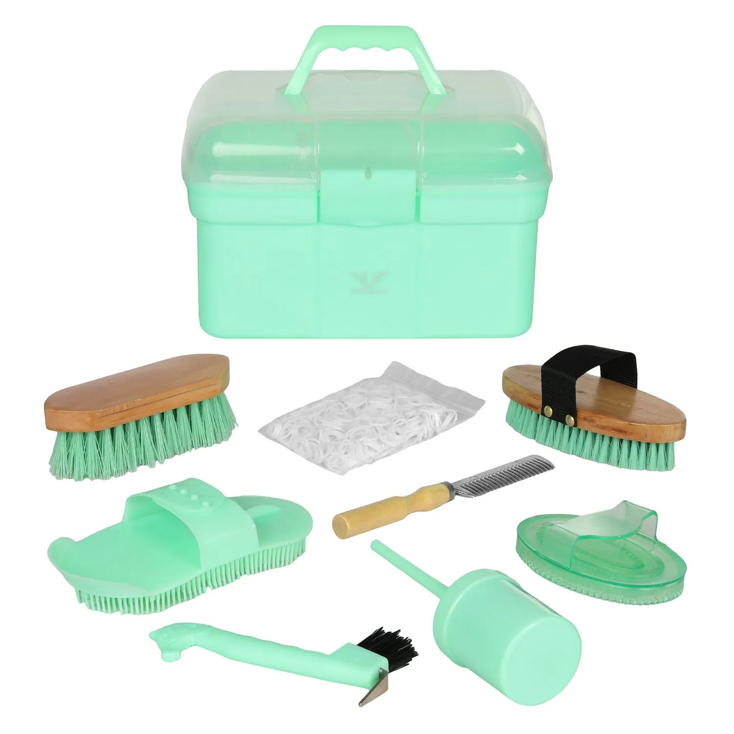 TuffRider Ultimate Groom Box poetsset 8-delig roze