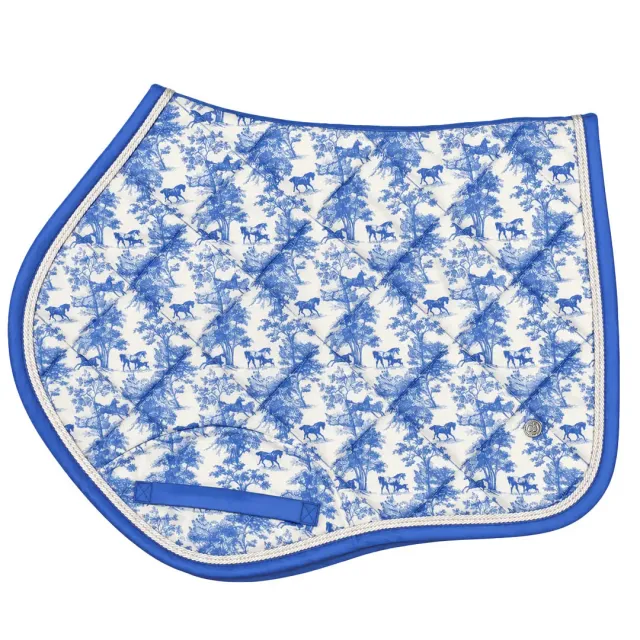 Dapplebay Toile zadelpad French Blue bamboe