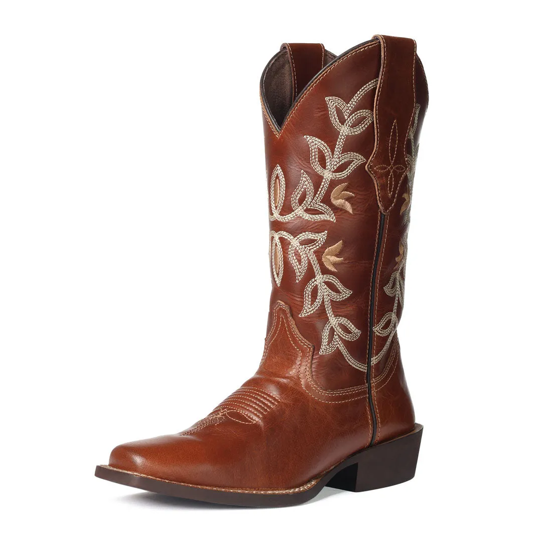 TuffRider Tess westernlaarzen dames cognac leer