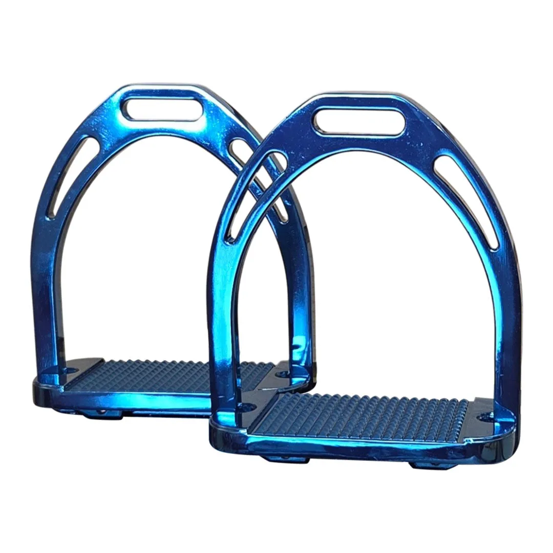 TuffRider Aluminum stijgbeugels blauw 4 1/2 antislip