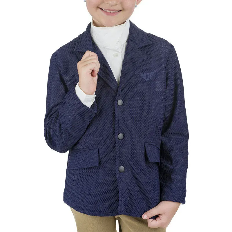 TuffRider EquiVent Lite wedstrijdjasje kind navy