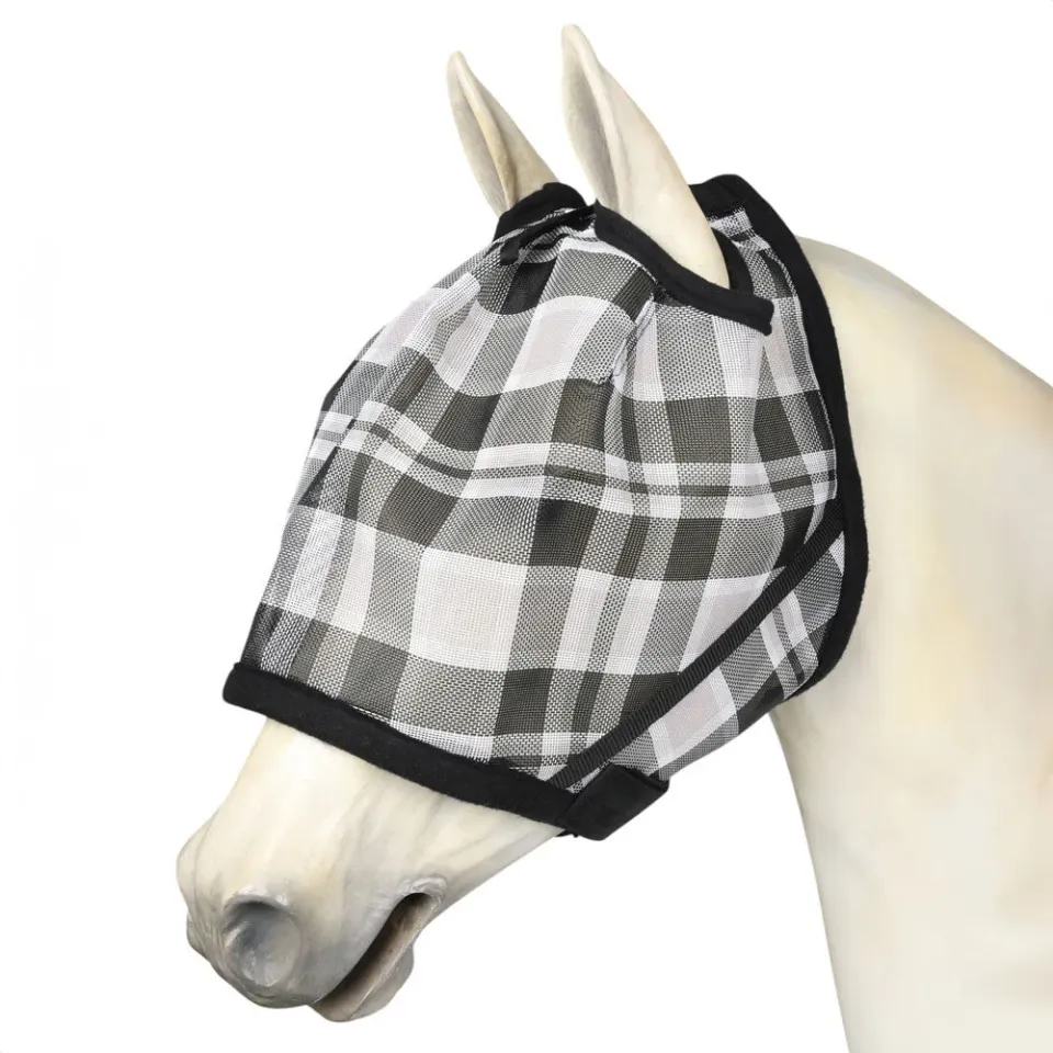 TuffRider FlyShield vliegenmasker zwart horse UV-bescherming