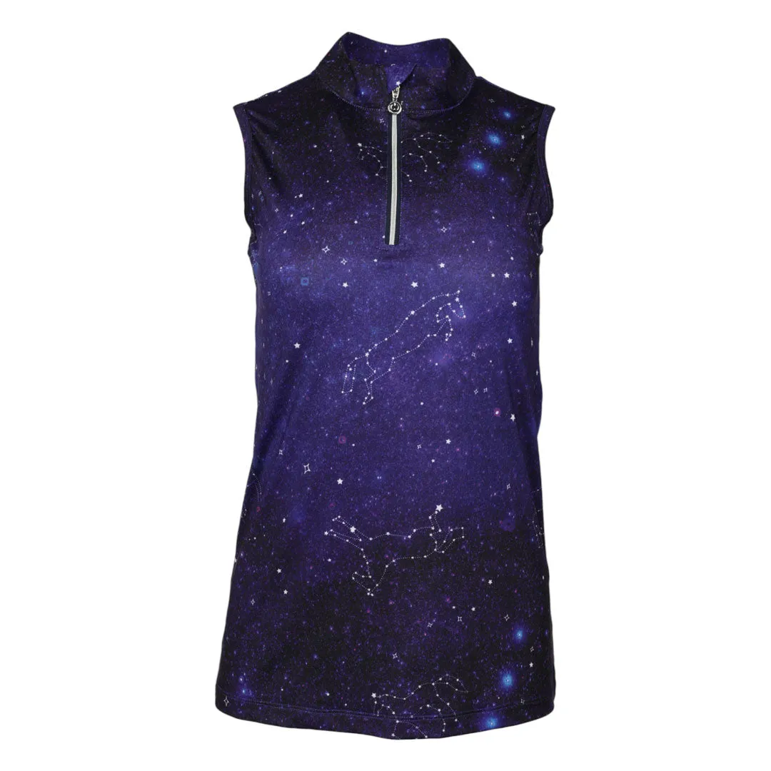 Dapplebay Constellation 1/4 zip rijtop mouwloos navy