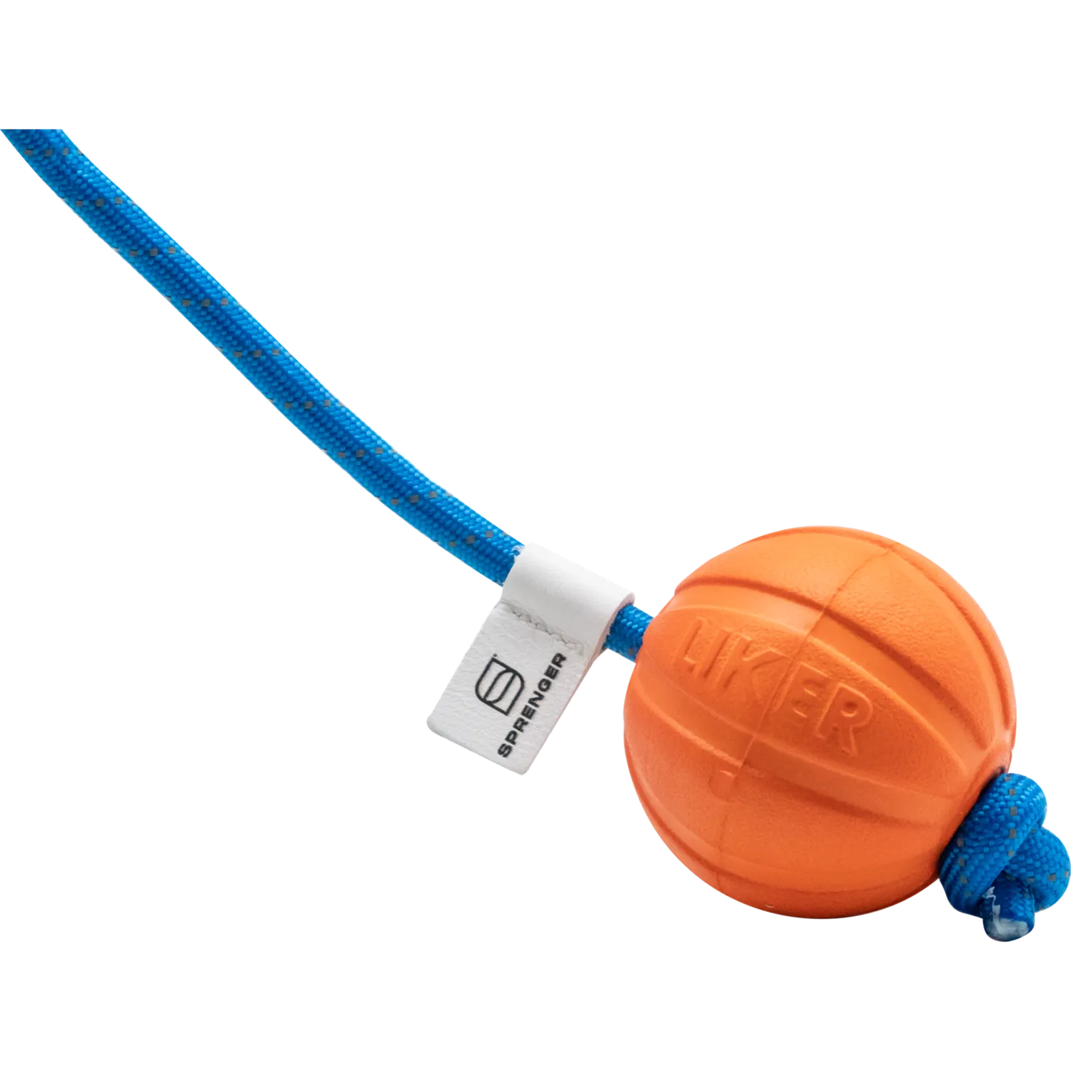 HS Sprenger 58198-4 speelbal aan touw oranje 5 cm