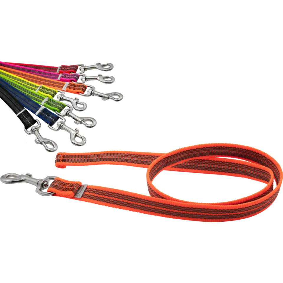 Herm Sprenger 59230-2 hondenriem zwart 200 cm grip