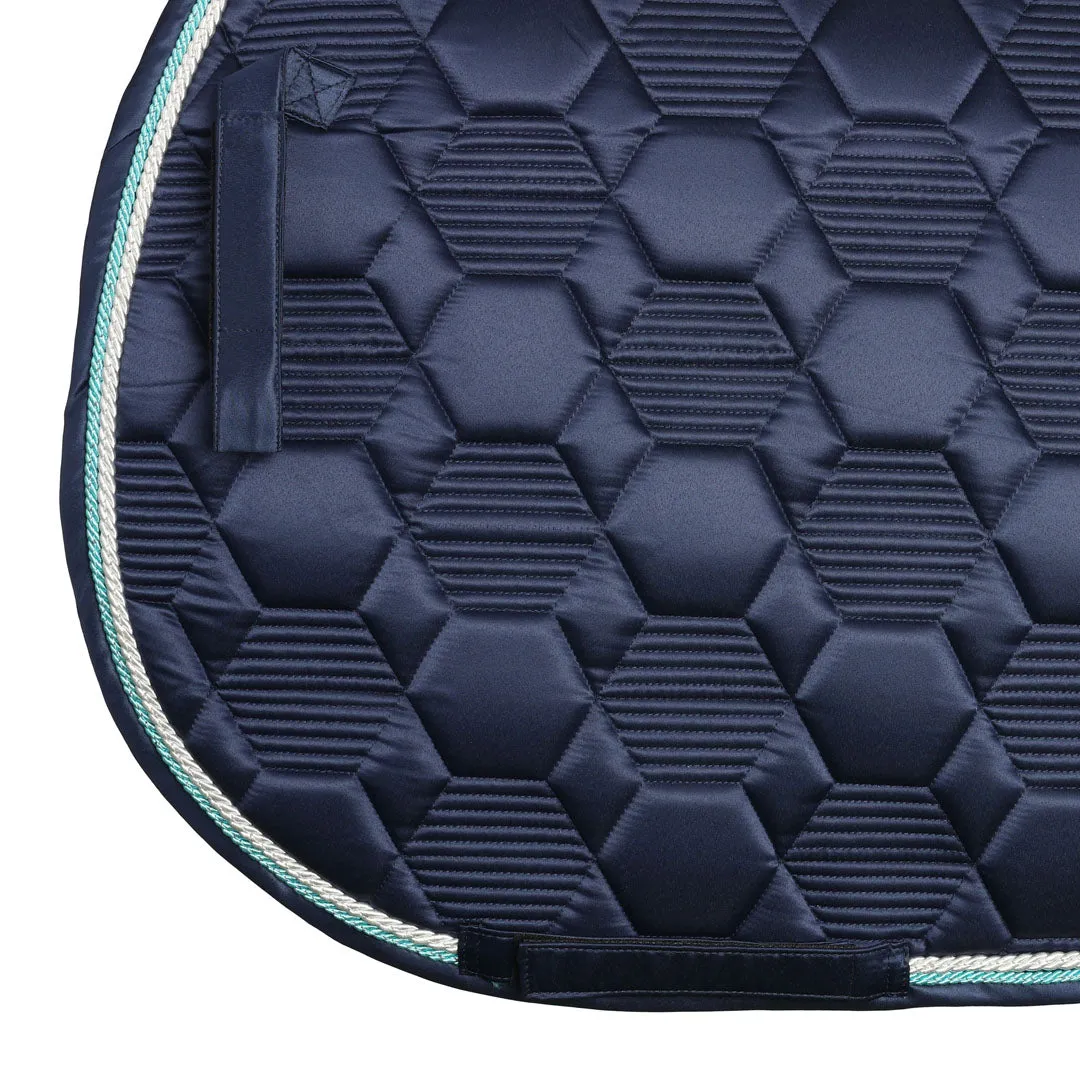 Lettia Honeycomb zadeldek navy STD satijn coolmax