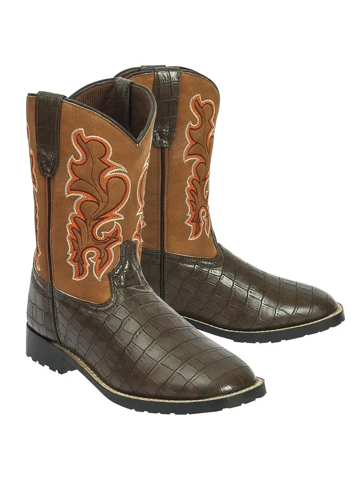 TuffRider Grand Teton westernlaars kind bruin vierkant