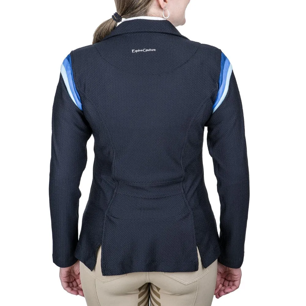 Equine Couture EquiVent wedstrijdjasje Gradient Black-Blue