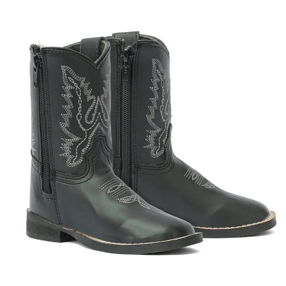 TuffRider Badlands Toddler Square Toe westernlaars zwart